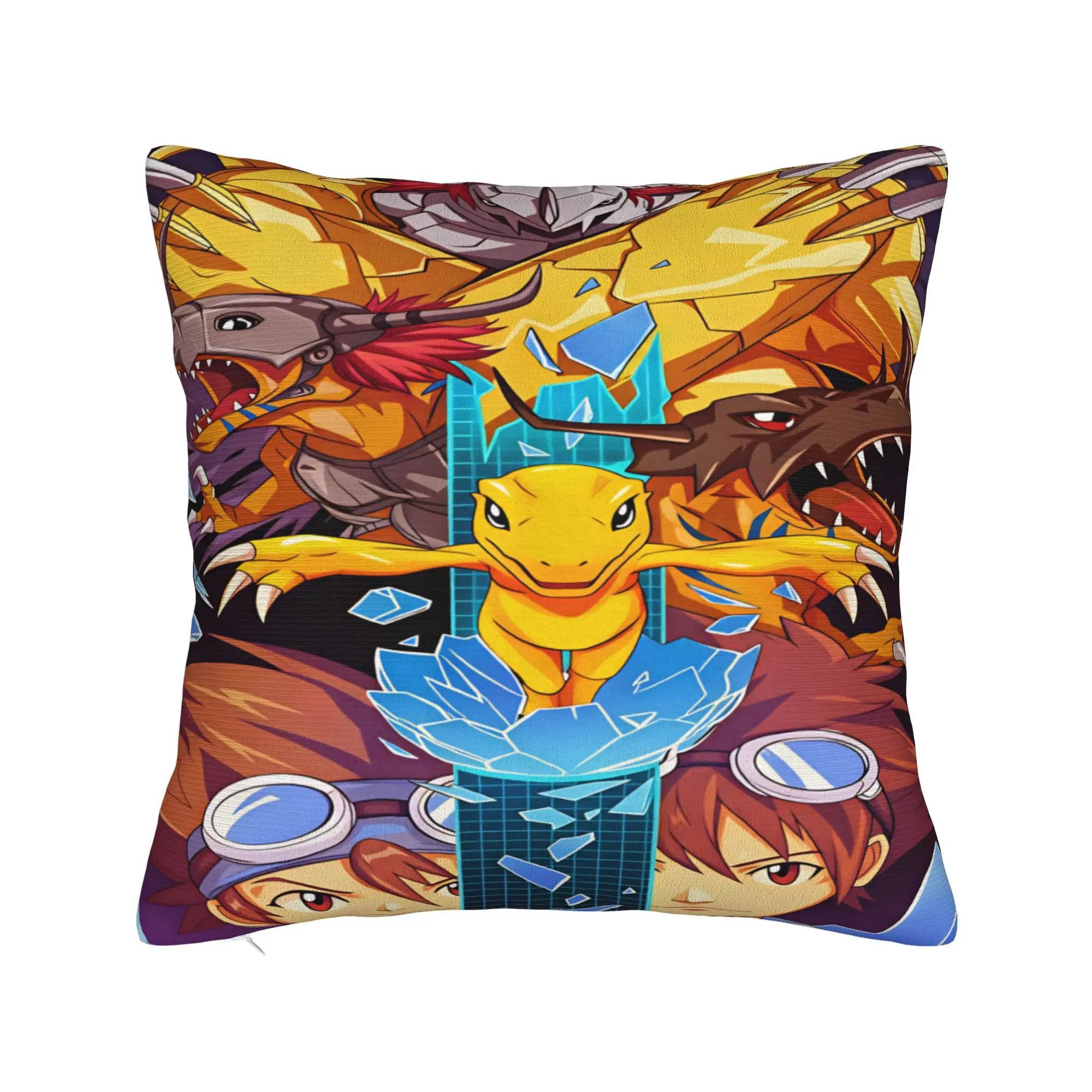 Pillow Cover Digimon Adventure  Fashion Pillow Case For Wedding Party Home Decor Pillowcases