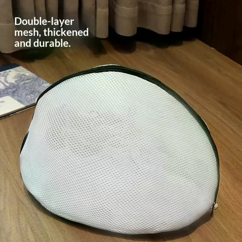 Mesh Laundry Bag Washing Machine Shoes Bag With Zips: Travel Shoe Storage Protective Clothes Organizer