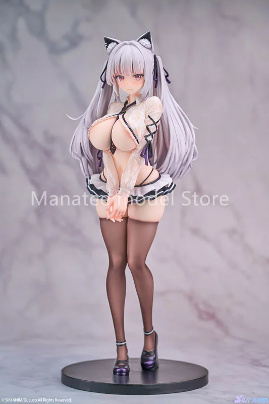 SIKI ANIM Original Alvina-chan Wet Ver. 1/7 PVC Action Figure Anime Modelo Brinquedos Coleção Boneca Presente