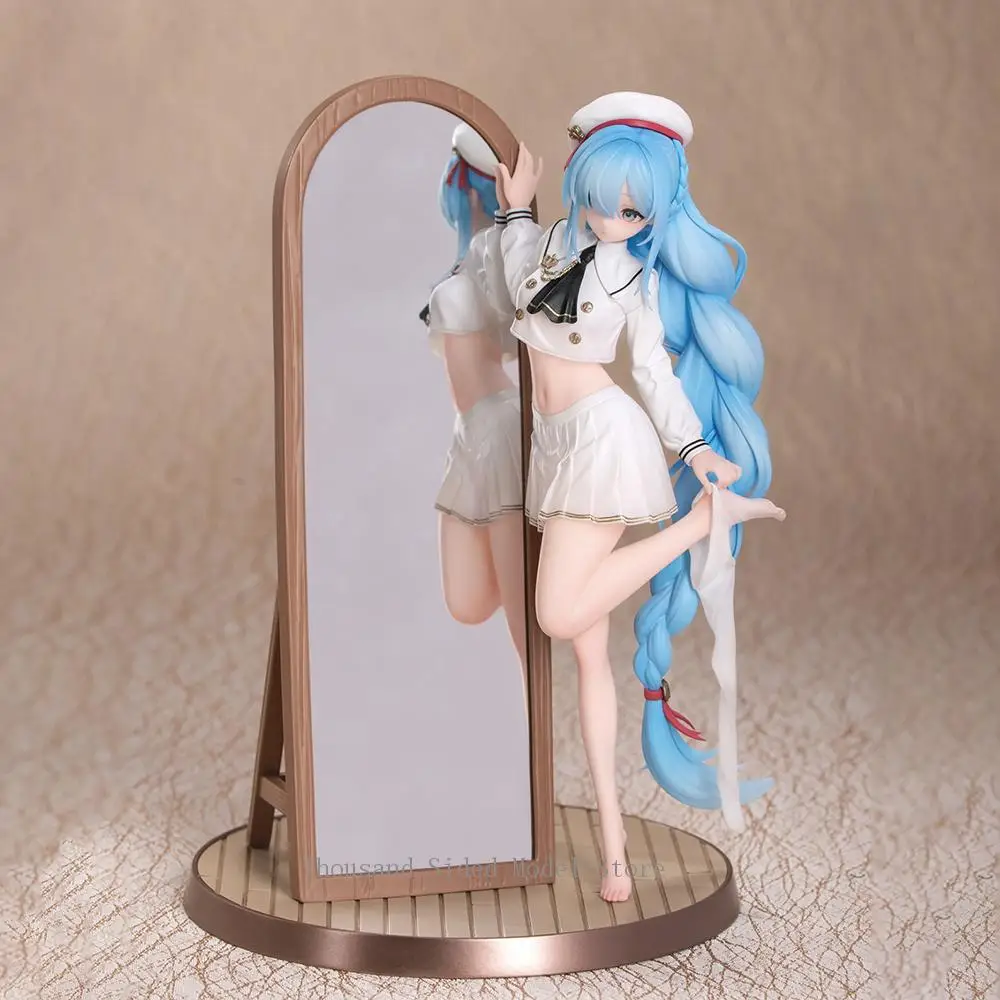 มีสินค้าในสต็อก Myethos Gift+ Azur Lane Janus รูปปั้นอนิเมะต้นฉบับขนาด 1/8 ท่าทางกำลังลังเลเปลี่ยนเสื้อผ้า ของสะสม ของเล่น