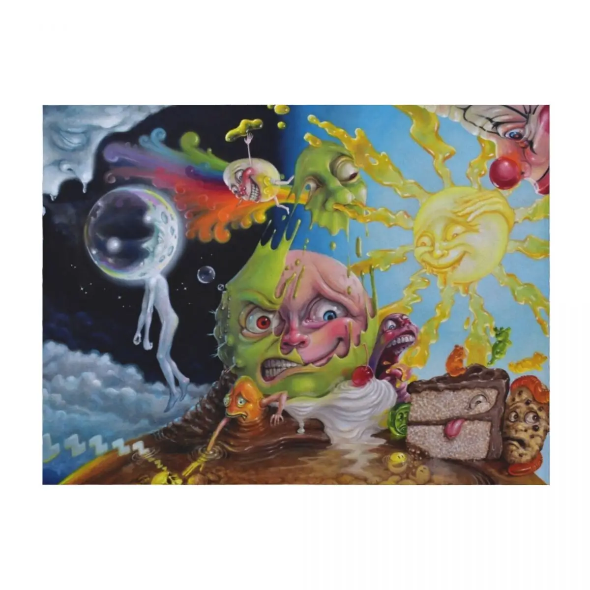 

Nighttime Quells the Frisson of Breathing Sunlight Throw Blanket Polar Tourist Furrys Stuffeds Blankets