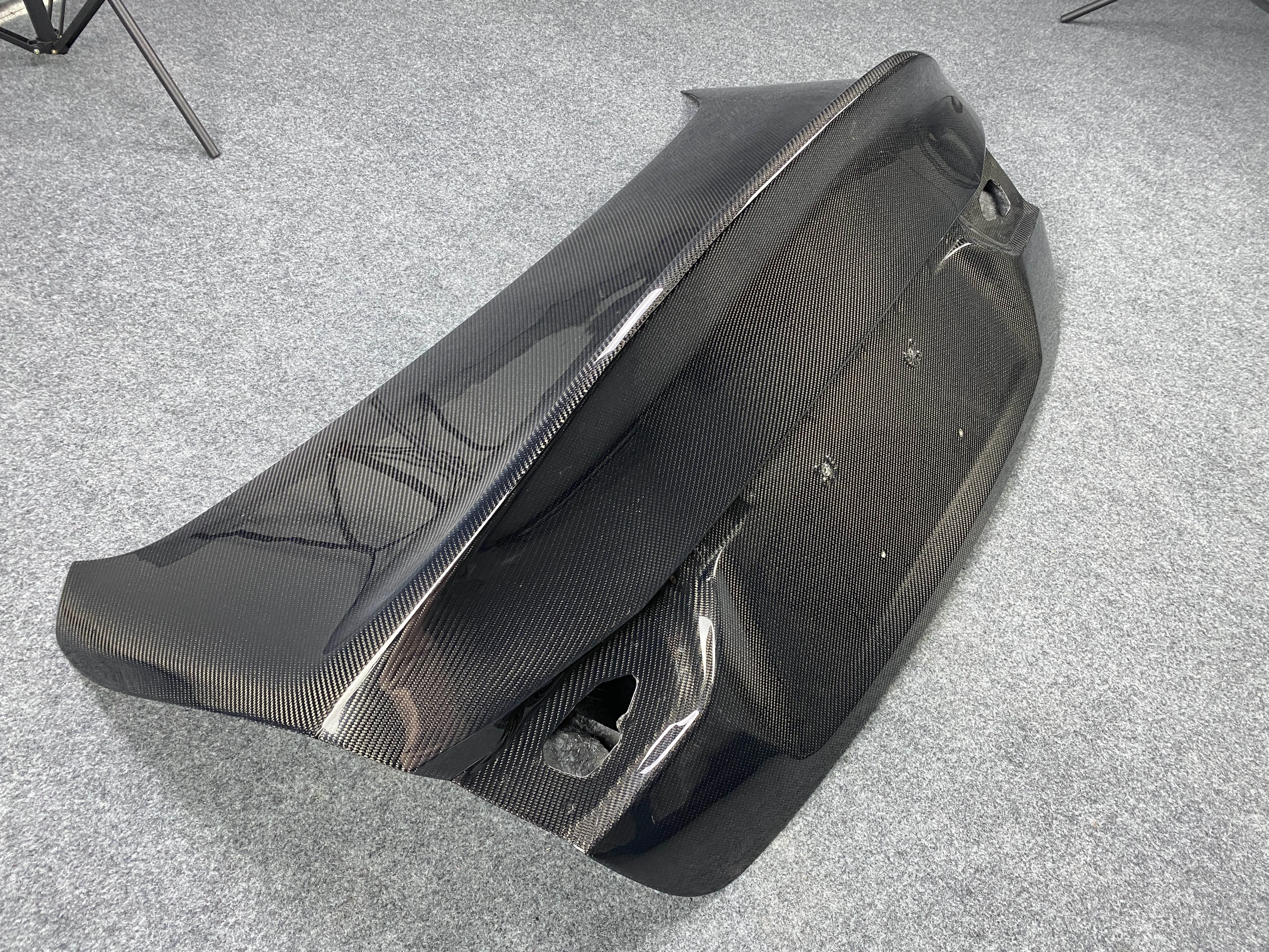 14-17 2018+ Carbon Fiber Csl Style Carbon Fiber Rear Trunk Lip For Infiniti Q50