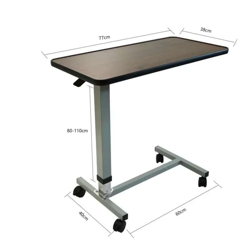 طاولة بجانب السرير على عجلات - 5 أفضل طاولات بجانب السرير فوق السرير للمعاقين وكبار السن 7 طاولة مستشفى فوق السرير قابلة للإمالة #5