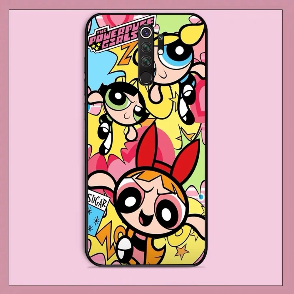 Cute-P-Powerpuffes-G-Girls Phone Case For Redmi Note 4 X 5 A 6 7 8 T 9 9S 10 11 11S 11Epro Poco M3 pro