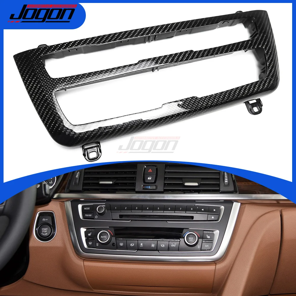 

For BMW 3 4 series F30 F31 F35 F32 F33 F36 3GT F34 M3 M4 F80 F82 F83 Carbon Fiber CD Trim Center Console Frame Interior Acessory