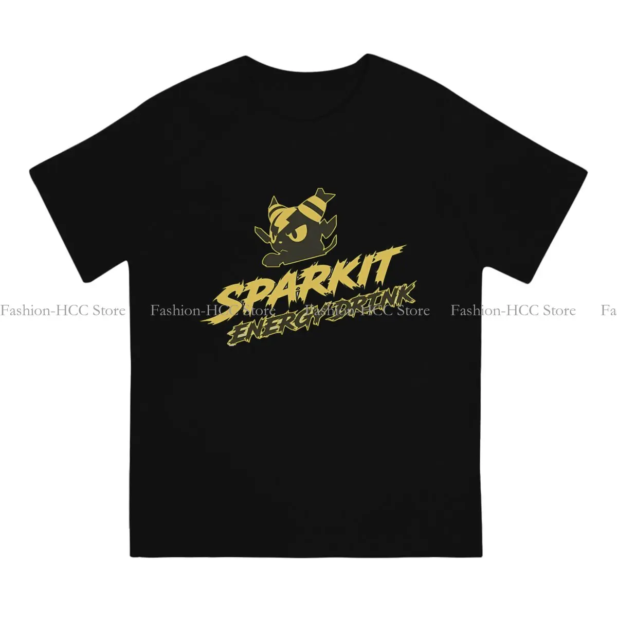 Sparkit Energy Drink Graphic Polyester TShirt Palworld Elf Game Printing Tops Leisure T Shirt Men Short Sleeve