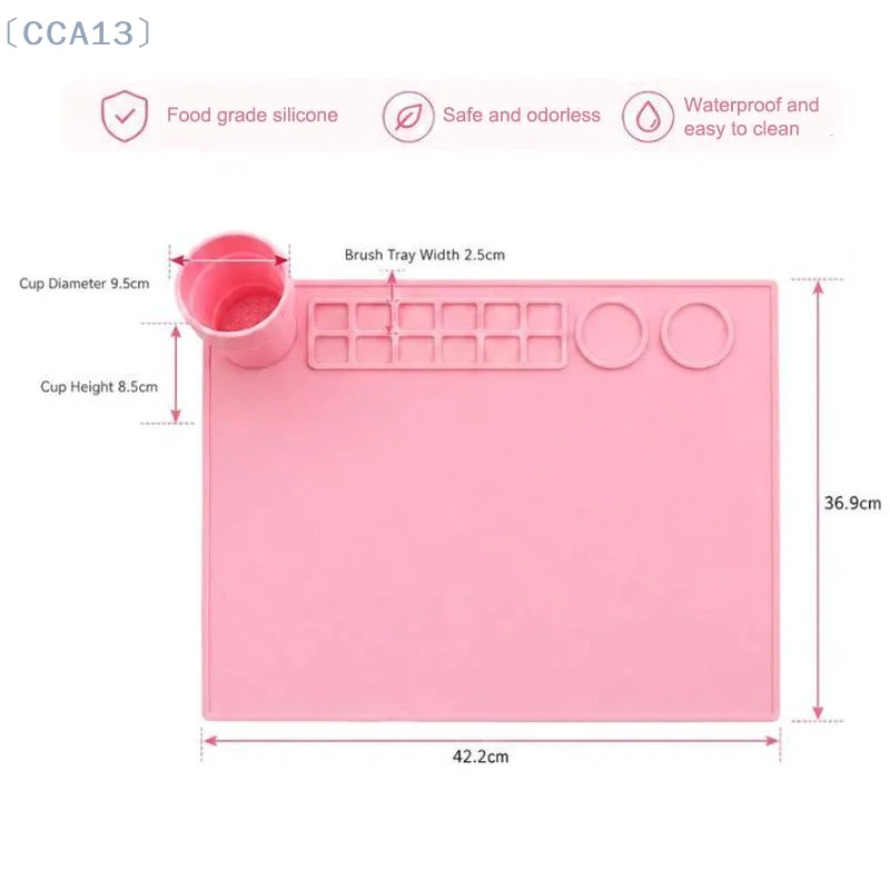 [CCA13]Beginner Friendly Silicone Painting Mat Washable Reusable Art Pad for New Artists Kids Graffiti Practice