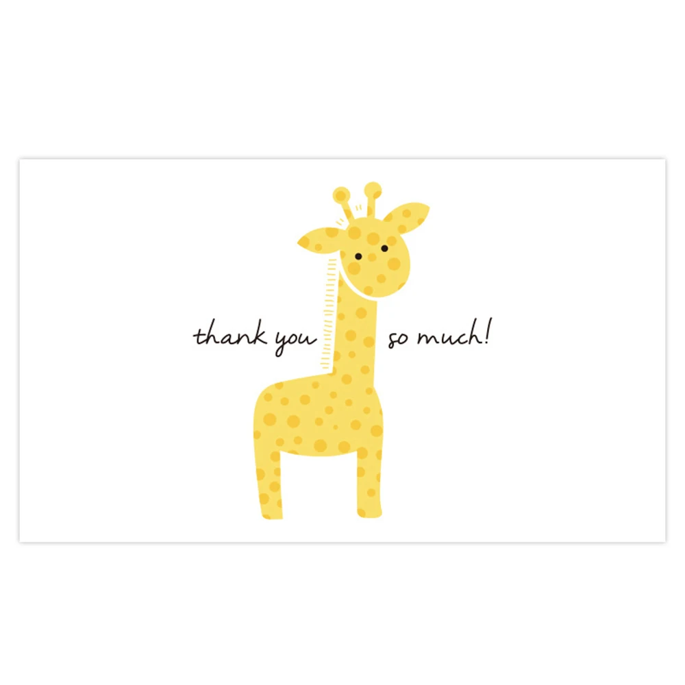 Thank you card size 9x5.4cm 1 piece only variation 13 to 24