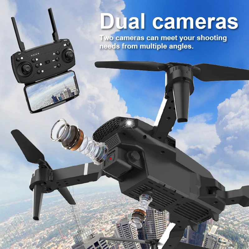 Dron plegable con cámara HD 4K 2024 P para niños, cuadricóptero E88 Pro con WIFI, FPV, gran angular, mantenimiento de altitud, juguete, 1080