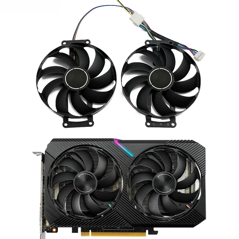 95MM 4Pin GPU Cooling Fan FDC10H12S9‑C PLA09215S12H For ASUS GTX1660 Super RTX2060 2070 DUAL MINI OC Video Card
