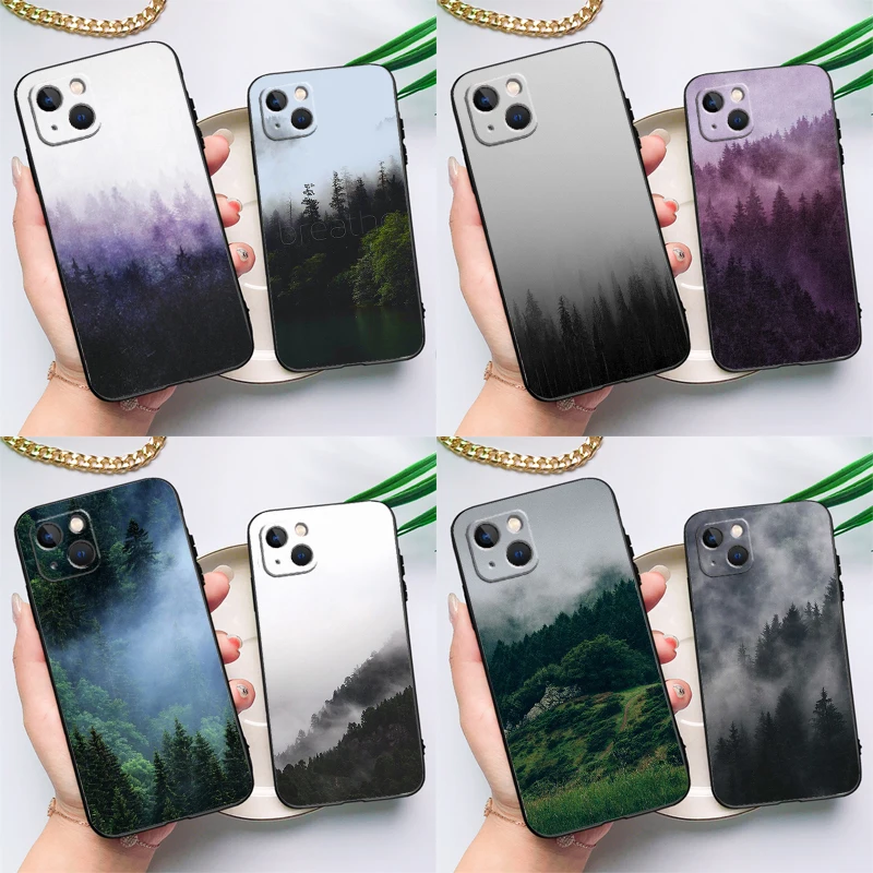 Forest Cloud Pattern Case For Samsung Galaxy S24 S23 S25 S26 Ultra S20 FE S21 S22 Plus S10 S25 FE Cover Funda