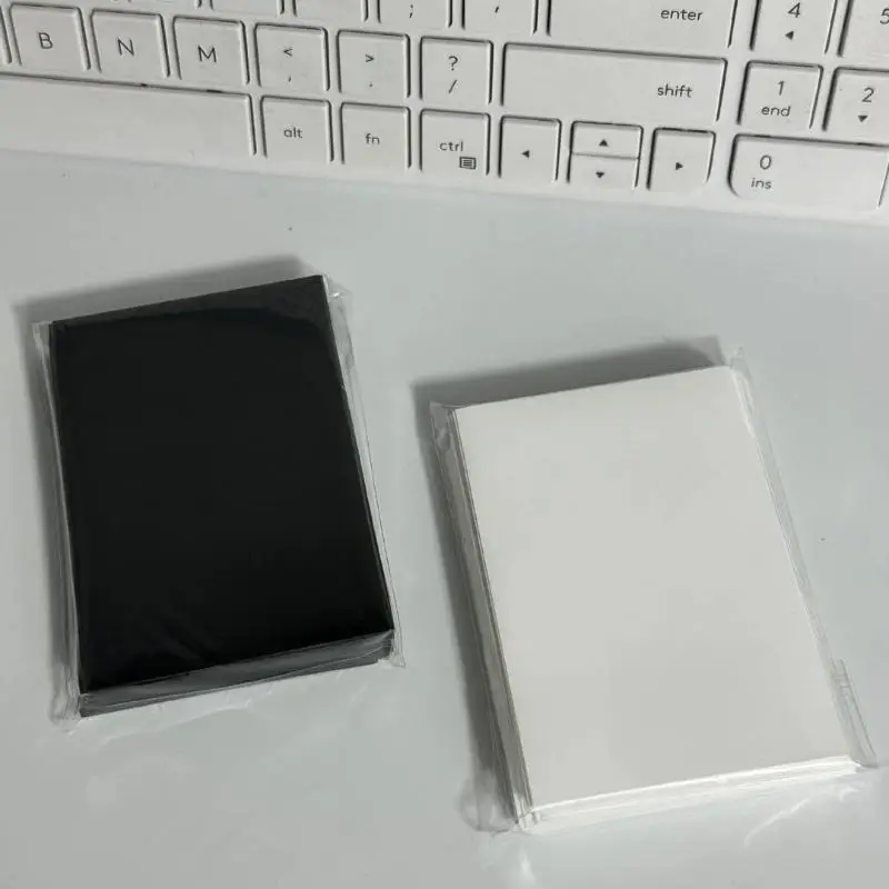 Blank Kpop Photocard Sleeves 50Pcs Scratch Resistant PVC Card Protectors for Album Card Storage