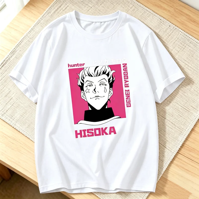Anime Hunter X Hunter T-shirt Japan Manga Hisoka Killua Zoldyck Kawaii Funny Tee Kurapika Devil Eye Short Sleeve Y2k Top