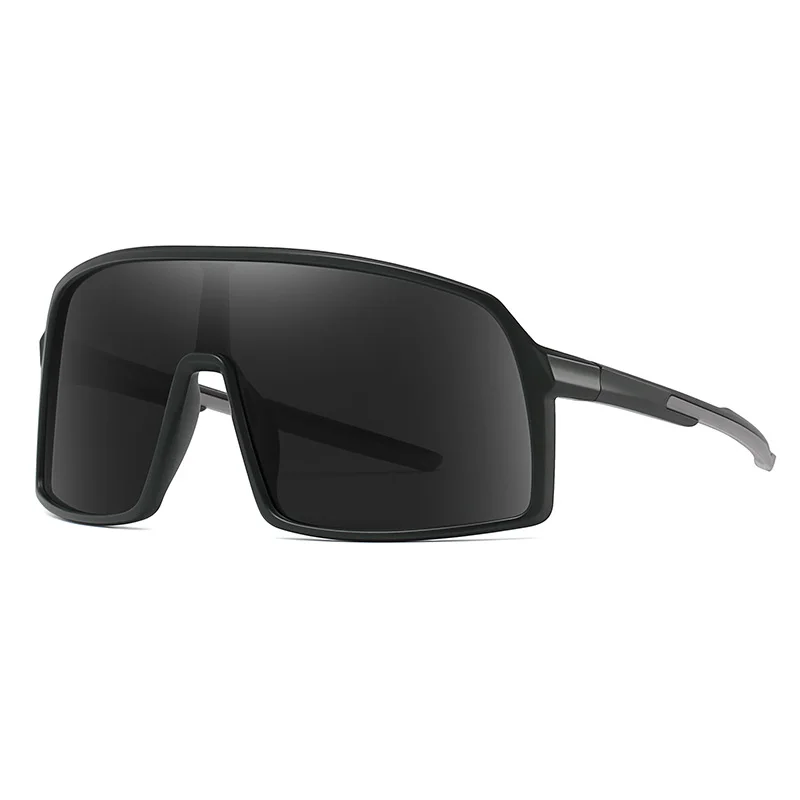 New Men\'s Polarized Sunglasses Men\'s Large Frame Joined Body Square Sun Glasses Outdoor Sports And Cycling Fashion Eyewear UV400