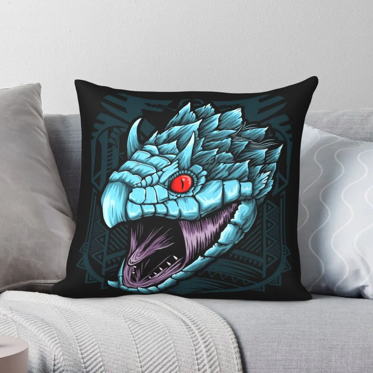 Tobi Kadachi MHW Square Pillowcase Polyester Linen Velvet Creative Zip Decor Pillow Case Sofa Seater Cushion Case Wholesale