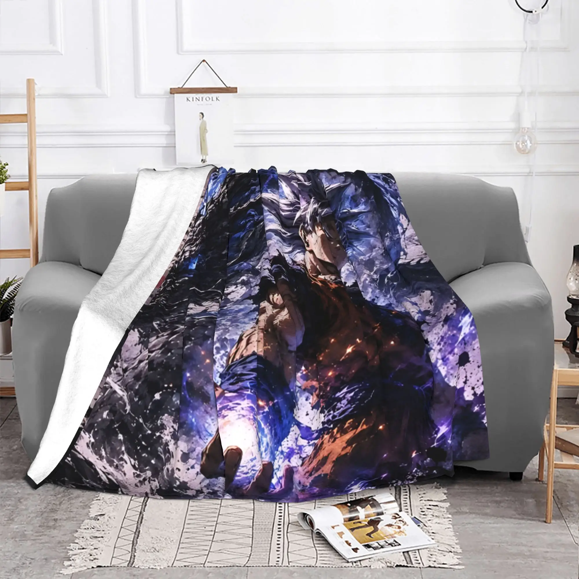 1PC Dragon Ball Z  home room decorations Winter Blankets for Adults Bedding Home Interior Sofa Knee