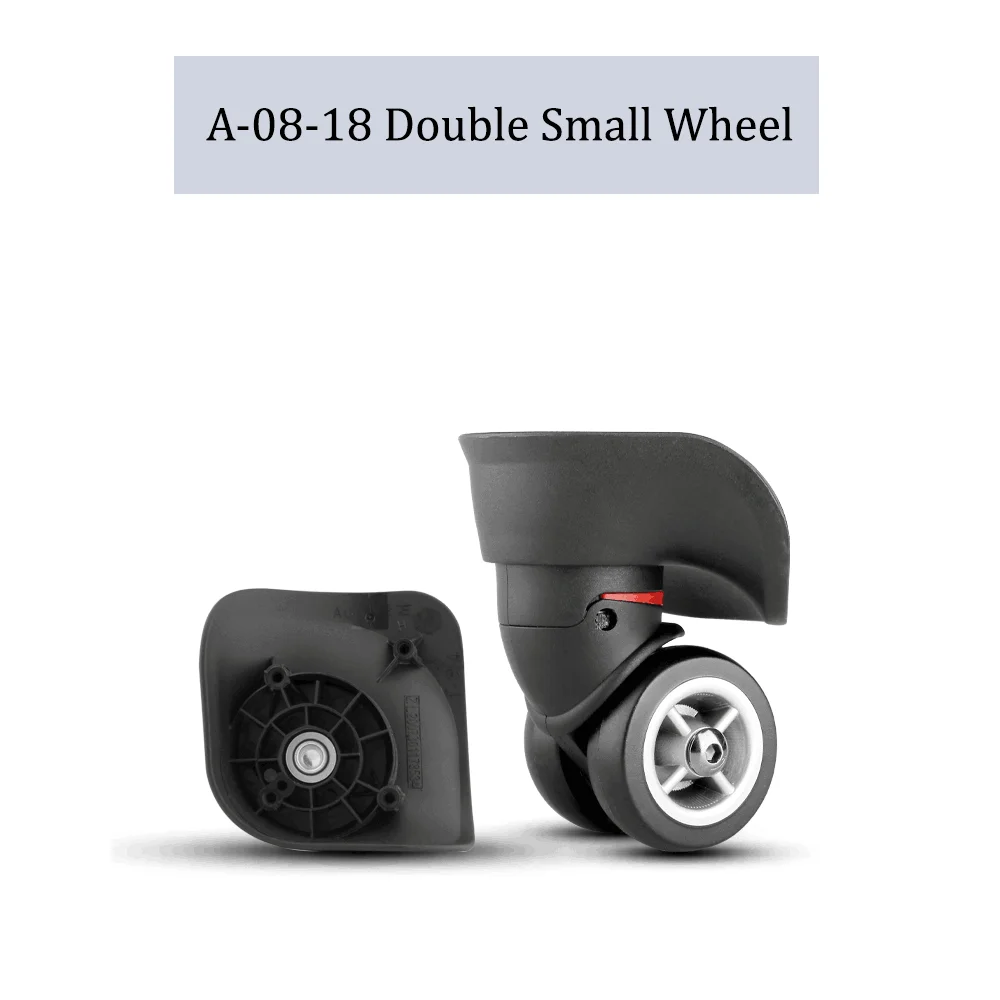 For SWISSGEAR A-08-18 Universal Double Wheel Replacement Trolley Case Luggage Pulley Silent Smooth Shock Absorbing Caster Wheel