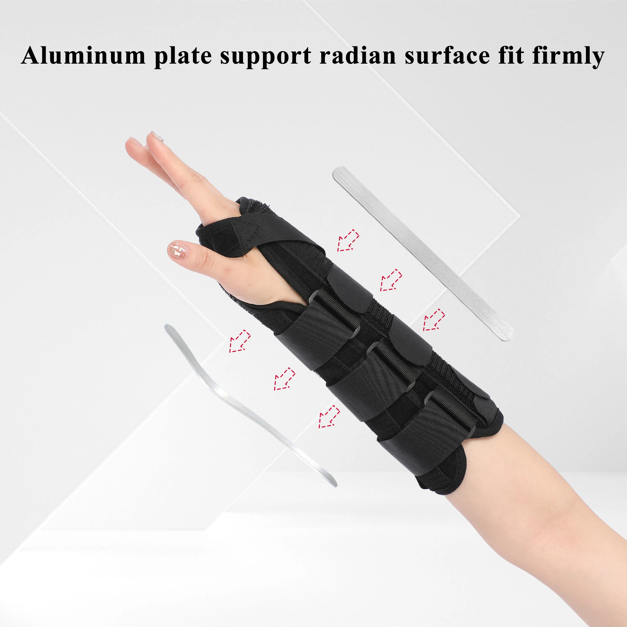 100pcs Orthosis Comfort Neoprene Wrist Stabilizer Adjustable Adult Hand Support Forearm Hand Support