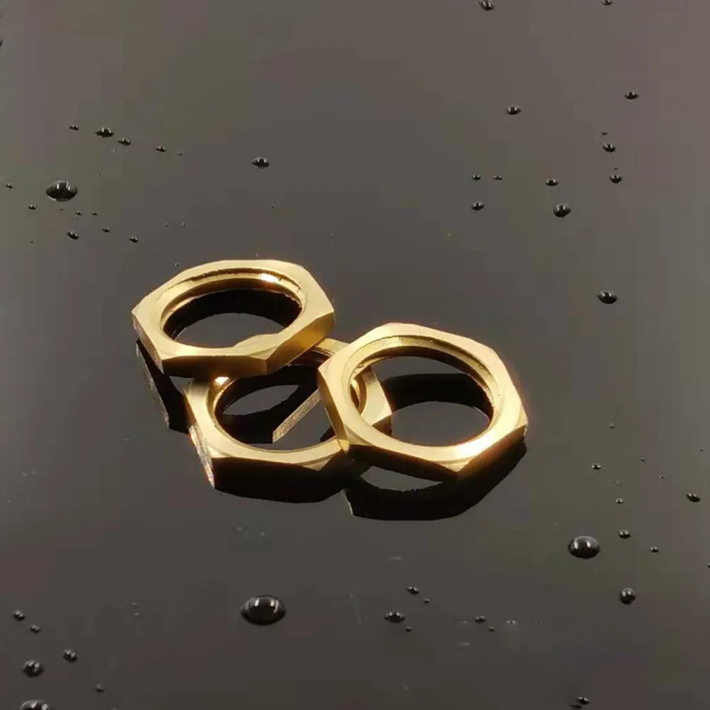 40Pcs Brass Hexagonal Lock Nuts Assorted Sizes Set for Threaded Pipe Hose Pipe Vehicle Machine Use Nut Professional Nut