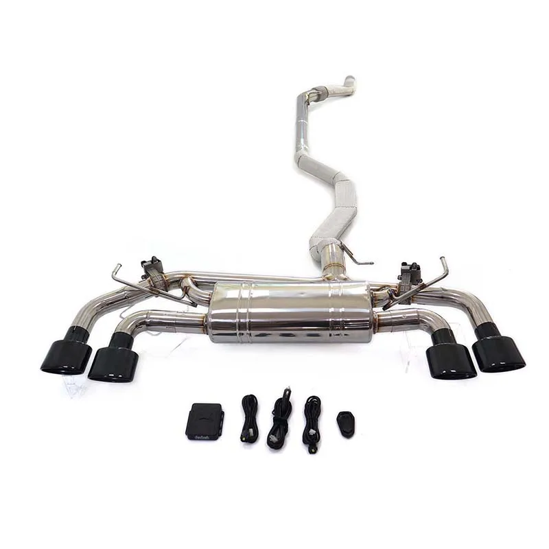 HMD Stainless Steel Exhaust System Performance Catback For Range Rover Sport 3.0T 2024+ Muffler With Valve pipe heat shield