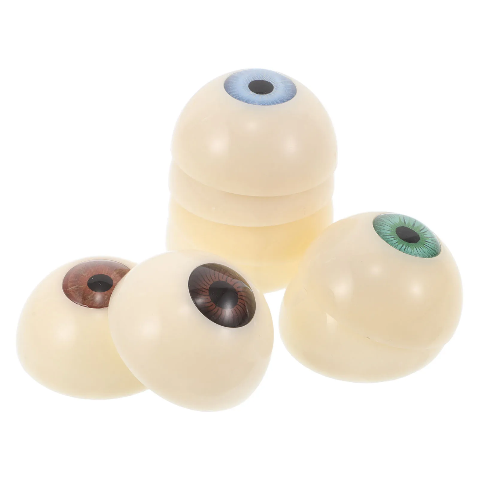 

8Pcs Acrylic Eyeballs Realistic Design Halloween Craft Eyes Half Round Fake Eyes for DIY Horror Decor Stuffed Animal Creations