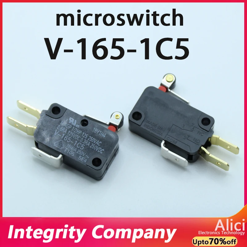Micro switch V-165-1C5 16A 250V FOR Original OMRON travel limit switch button