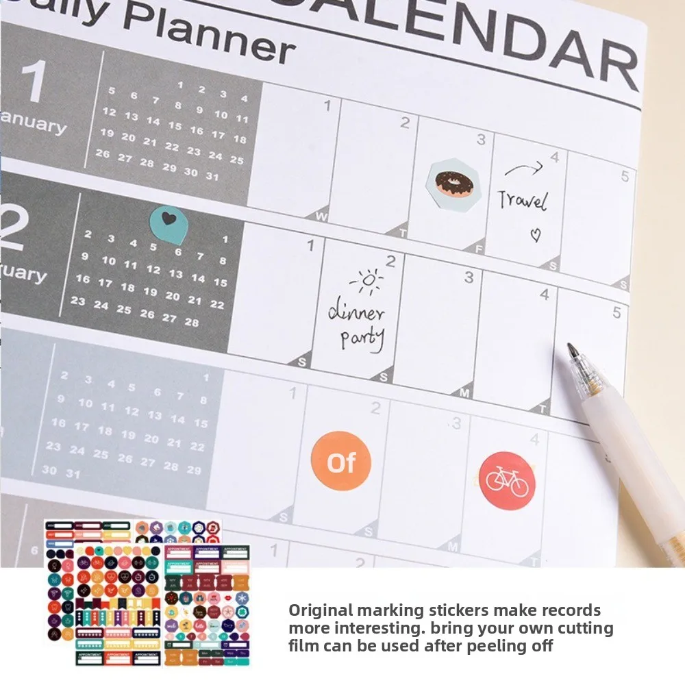 

2026 Wall Hanging Calendar Annual Planner Agenda Organizer Calendar Planner Sheet To Do List Schedule Memo Pad