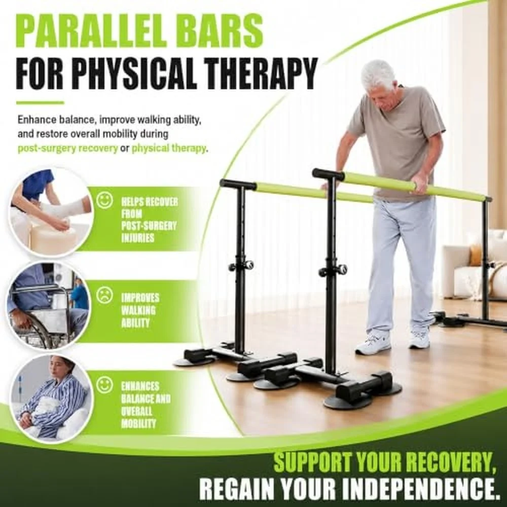 Parallel Bars for Physical Therapy Adjustable Height Walking Assist Bar