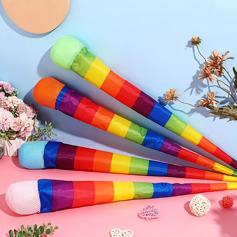 1-4PCS Rainbow Comet Ball Soft Tail Throwing Catching Ball for Indoor Outdoor Park Sports Coordination Training image 2
