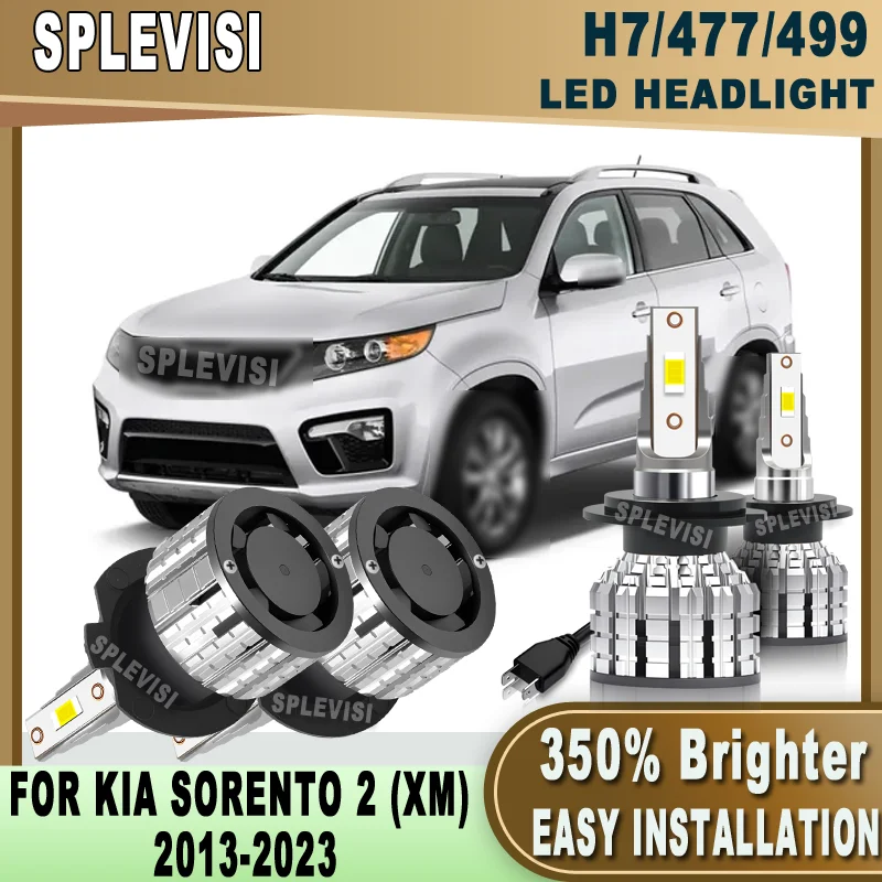 Simple Installation 60,000Hrs Durability H7 477 499 led headlight For KIA SORENTO 2 (XM) 2013 2014 2015 2016 2017 2018 2019-2023