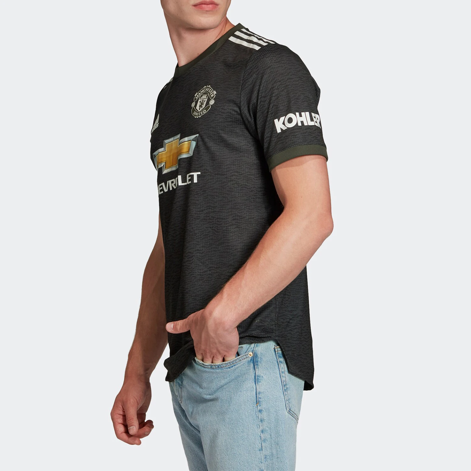 Adidas genuine season new men's Manchester United away player edition sports jersey EE2377