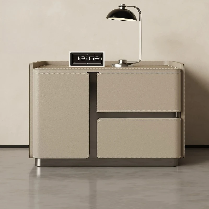 Trendy Minimal Purple Nightstands Designer Metal Antique Bauhaus Coffee Nightstands Bedroom Slim Mesa De Cabeceira Furniture