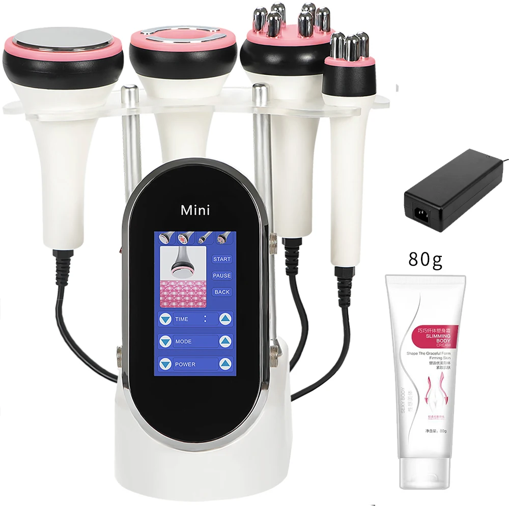 4IN1 40K Cavitation Radio Frequency Ultrasonic Slimming Machine Wrinkle Removal Weight Loss Skin Tightening Facial Beauty Tool