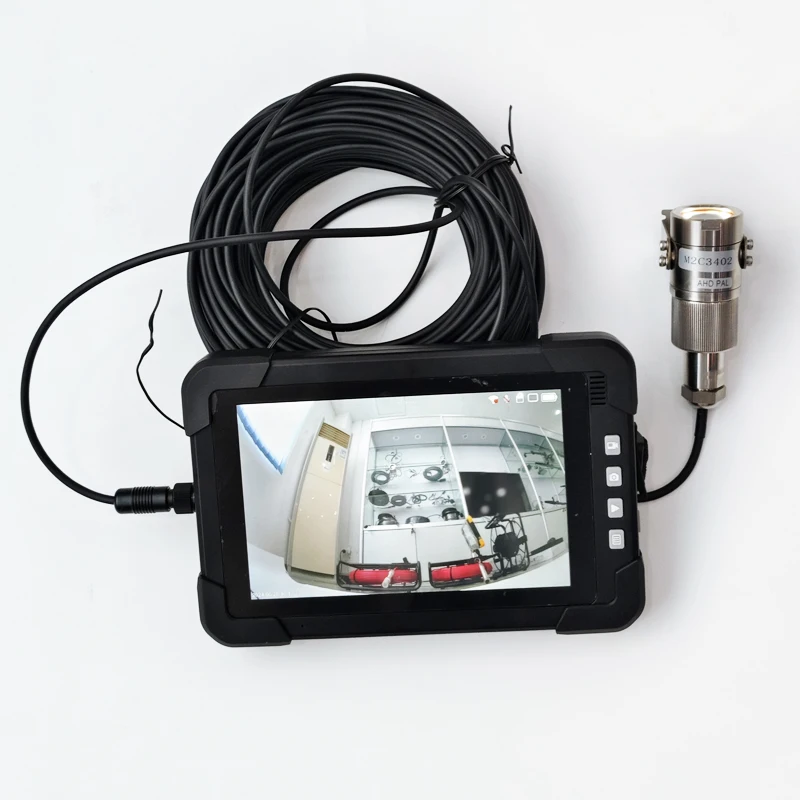 

1-100M 7inch 5MP IP68 Underwater Fishing /Diving /Pipeline/Drain/Deep water Well Inspection Camera