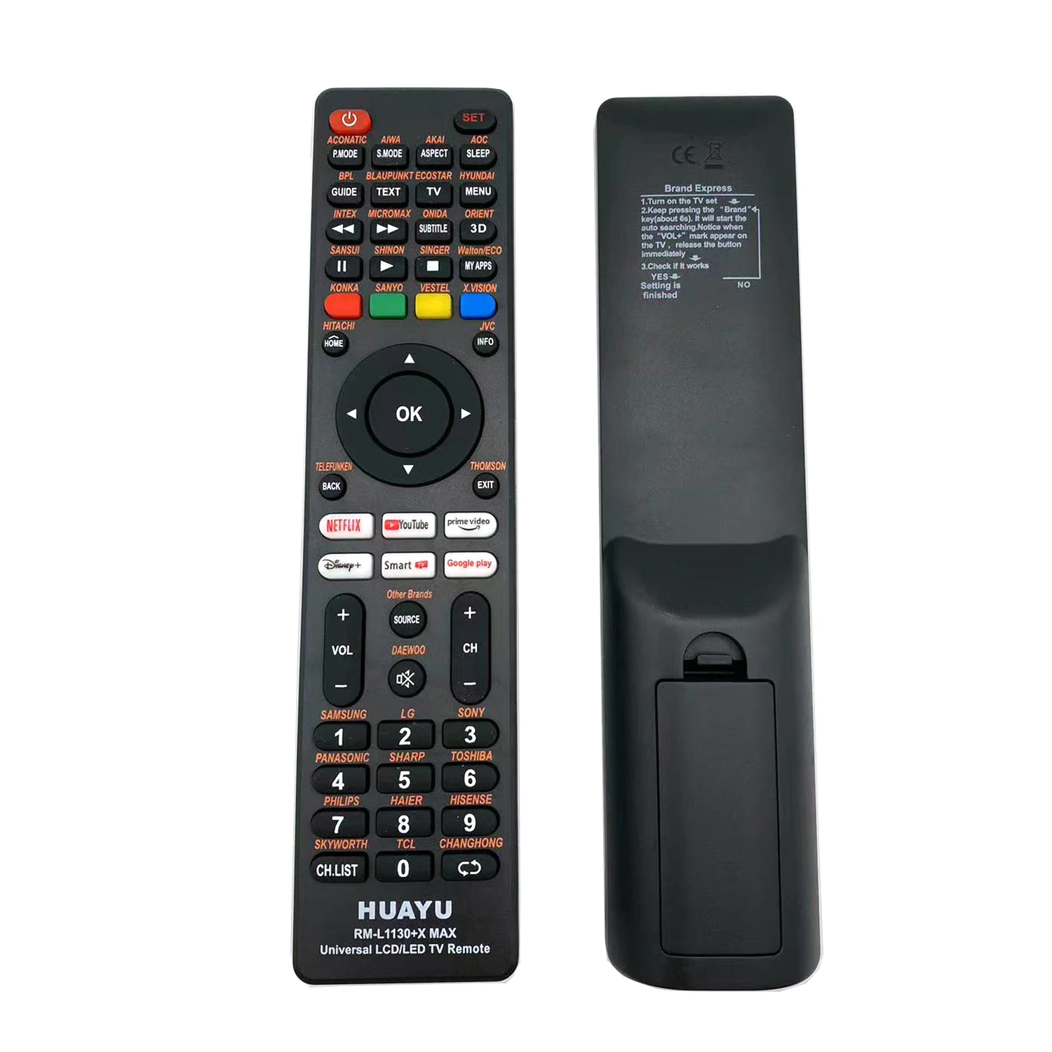 Universal TV Remote Control Replacement for HYUNDAI HIVION HAIER HNC ROLSEN RUBIN LUXEON LRIPL VIZIO