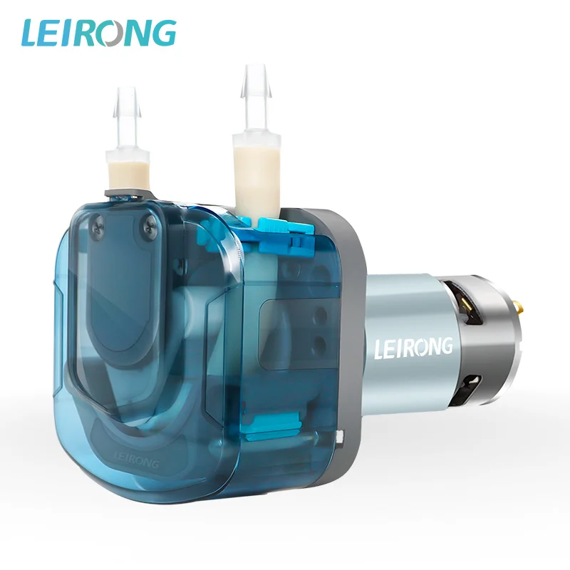 LEIRONG 2000ml/min Peristaltic Pump 12V 24V DC Motor High Flow Dosing Pump