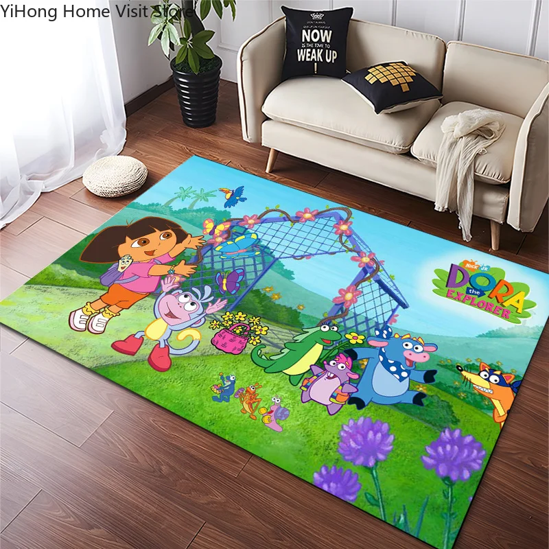 Funny D-Dora Classic Anime Explorer Area Carpet for Living Room Home Decor Sofa Table Kids Rug Non-slip Chair Lounge Floor Mat