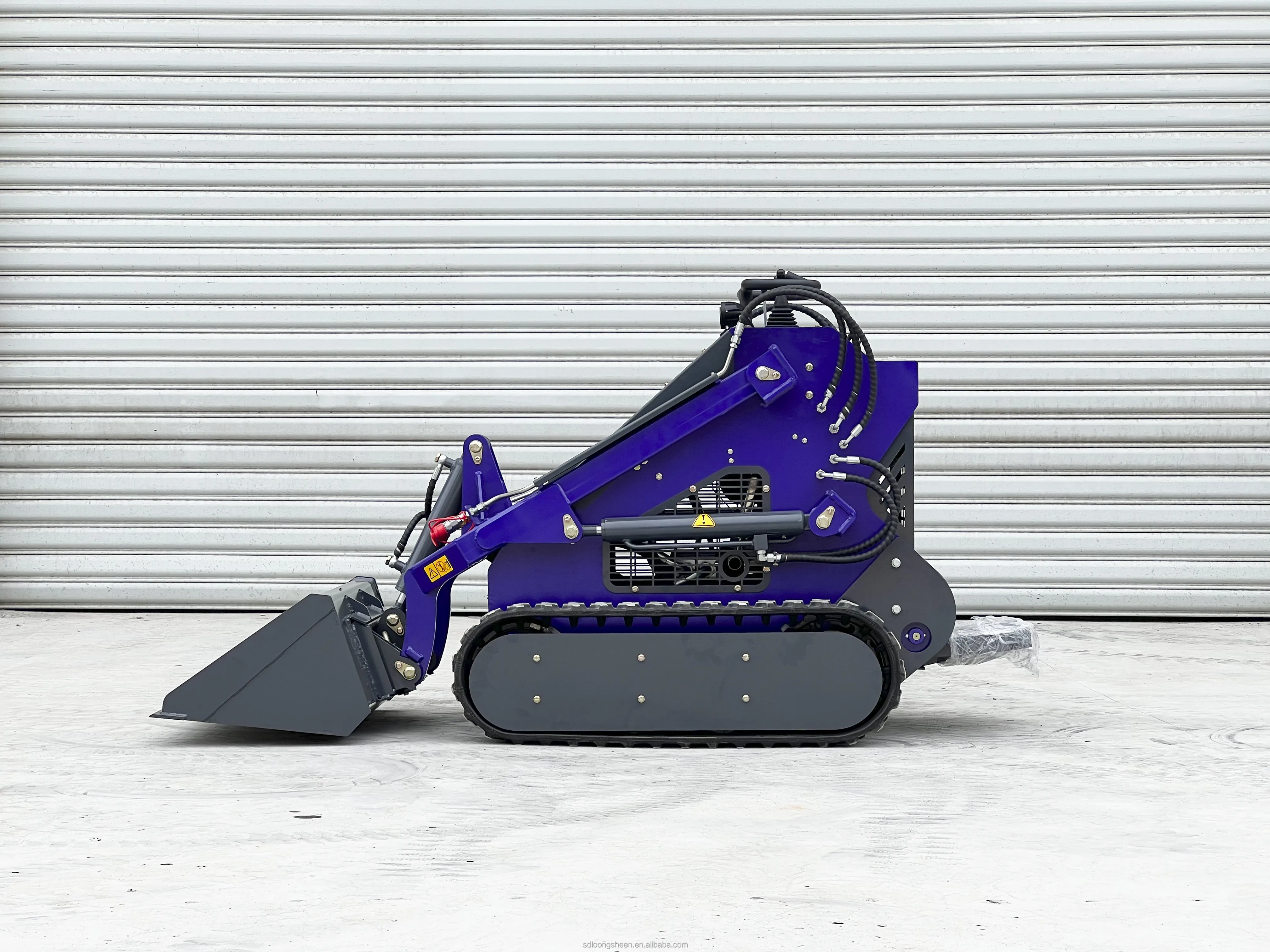 Cheap Electric Mini Skid Steer Farm Agriculture Mini Bagger Loader Snow Plow Small Skid Steer Loader