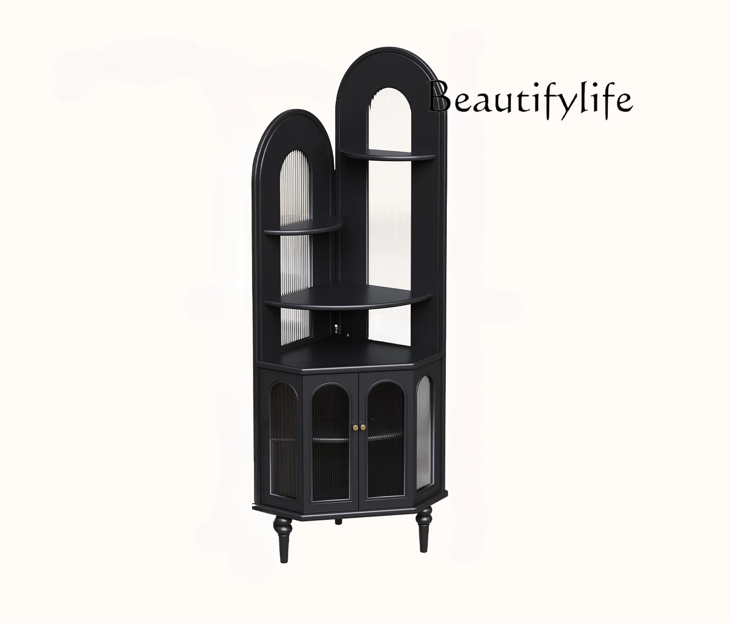 Retro French Solid Wood Living Room Bedroom 90 Degrees  Corner Cabinet Corner Entrance  Storage Rack  decoration home