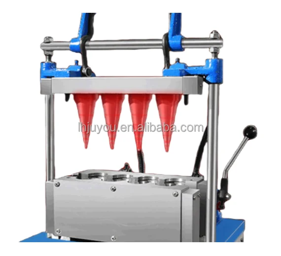 التجارية رخيصة الثمن اليد عقد الآيس كريم البيتزا المخروط العفن مخروط آلة صنع الآيس كريم واحدة للبيع