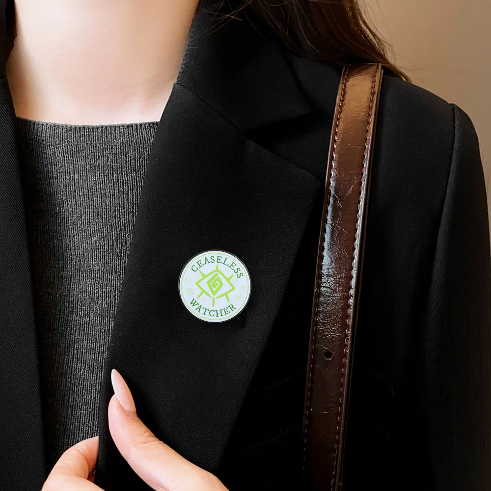 The Magnus Archives Emaille-Pin „Unaufhörliches Beobachterauge“-Abzeichen TMA Horror-Podcast Schmuckgeschenk für Fans Cosplay Anstecknadel Accessoire – Detail 9