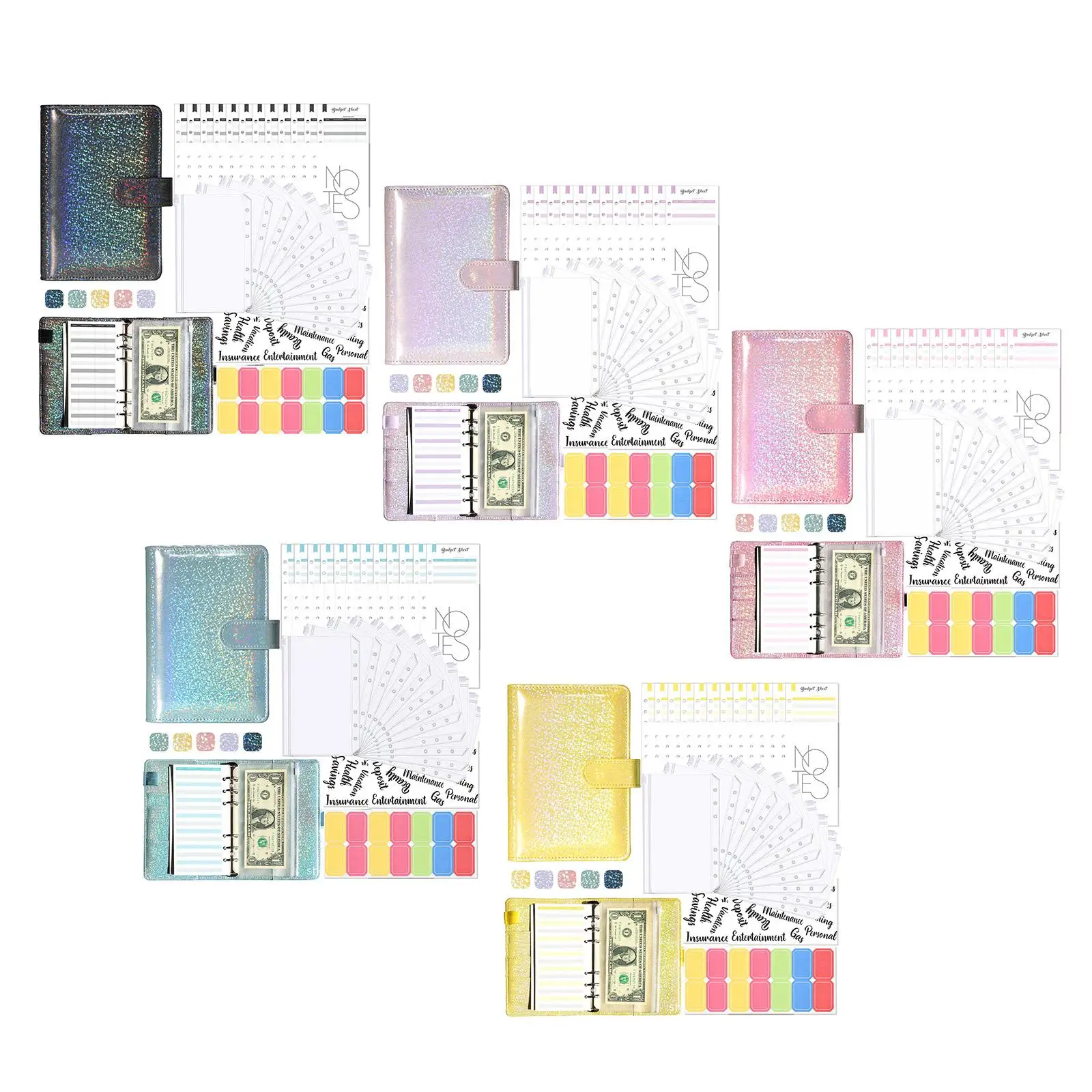 Notebook Binder Budget Envelop voor Budgettering Onkostenbesparende factuur