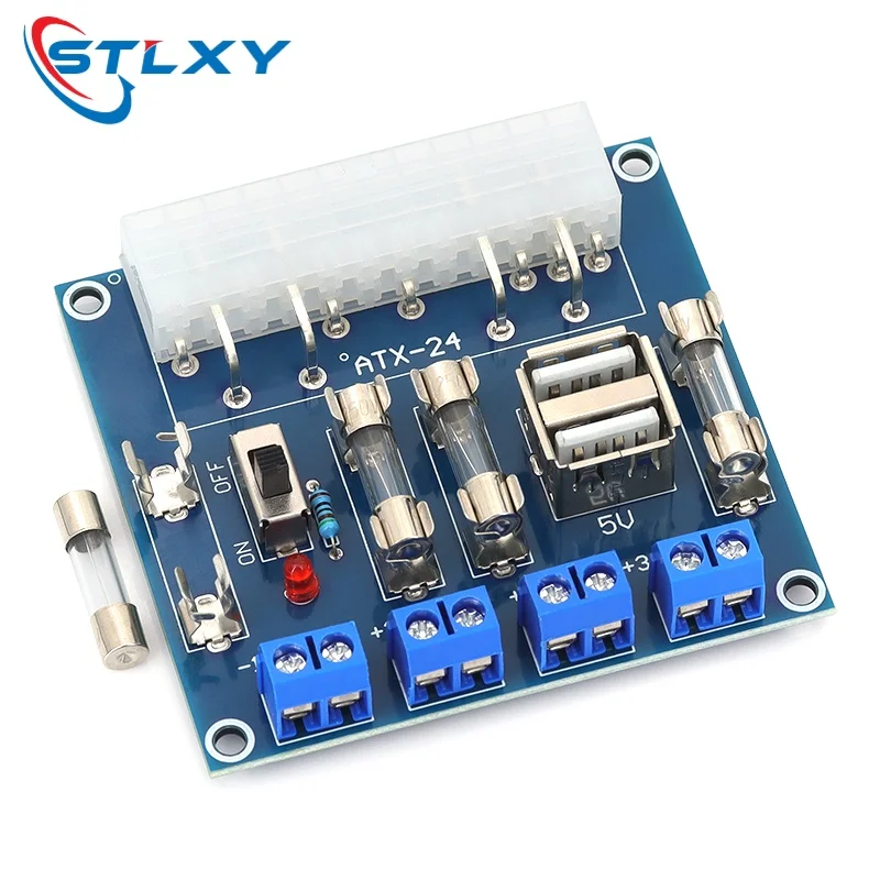 1pcs HU-M28W desktop computer power adapter board ATX power strip lead out module power output terminal