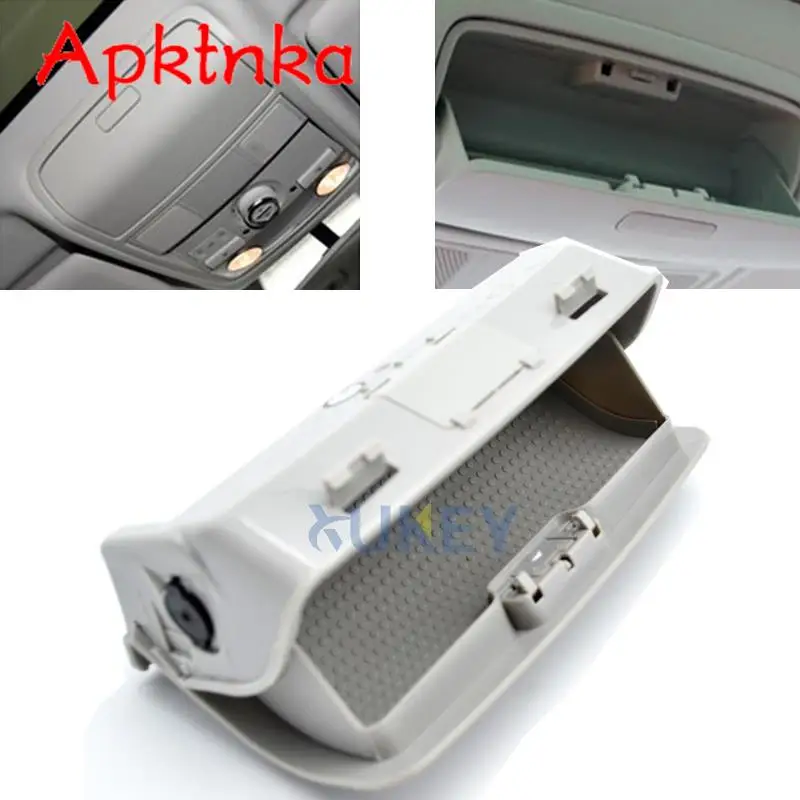 For Skoda Yeti Superb Car Roof Sun Glasses Box Case Holder Fit VW Tiguan Passat B6 B7 CC Golf 6 5 Mk6 Jetta Mk5 Gray 1K0868837