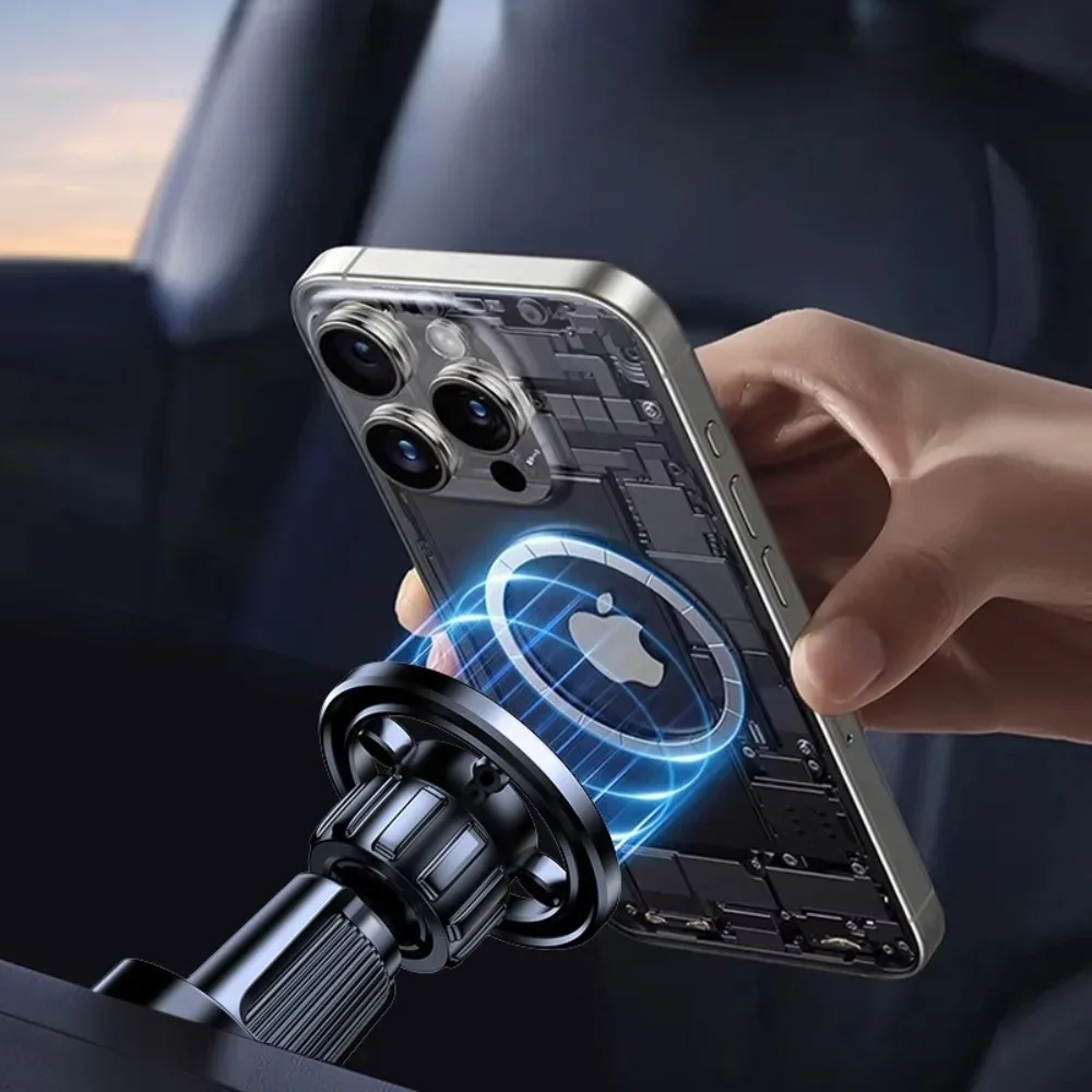 Universelle Magnetische Autohalterung für Lüftungsschlitze Verbesserte Starke Magnet-MagSafe-Autohalterung mit Stabilem Lüftungsclip Freihändige Telefonhalterung – Detail 4