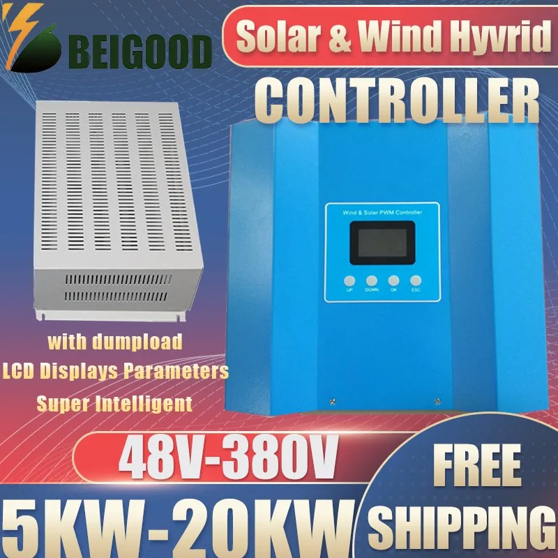 Automatic Regulator For Home Appliance Max input 20000W Solar PWM Hybrid Charge Controller Wind Solar 15000W System 48V-220v