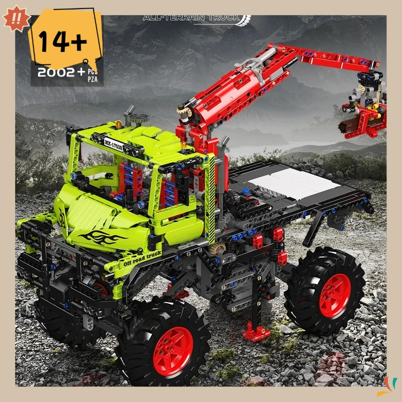 ตัวต่อ Mould King 17038 รถของเล่นเทคนิค รถบรรทุกบังคับวิทยุแบบออฟโรด ชุดประกอบรถบรรทุกวิศวกรรม ของขวัญคริสต์มาสสำหรับเด็ก
