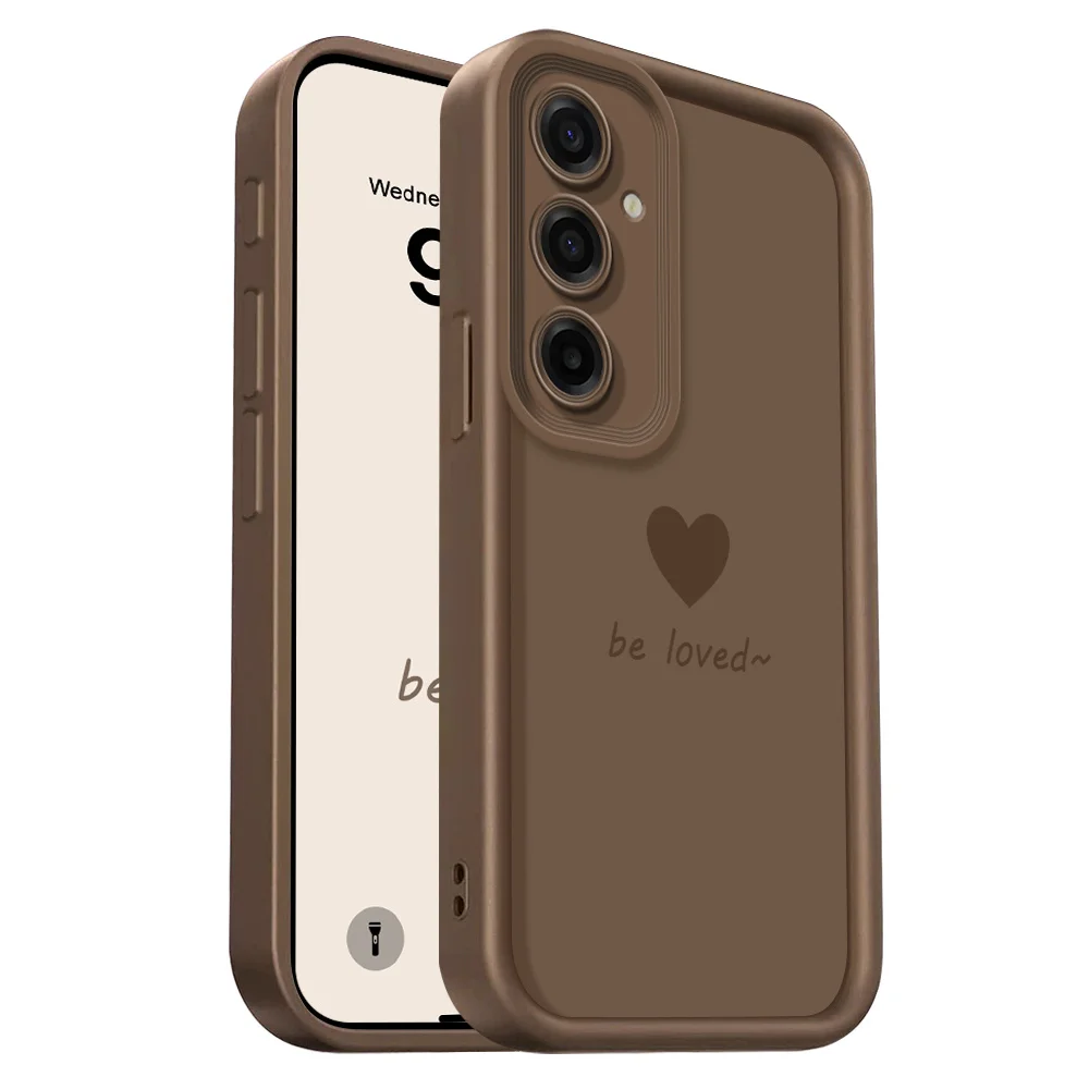Простой чехол для телефона с сердечками для Samsung Galaxy A37 A17 A07 A56 A36 A26 A16 A06 A55 A35 A25 A15 A05 A05S 4G 5G, мягкий, с рисунком лестницы