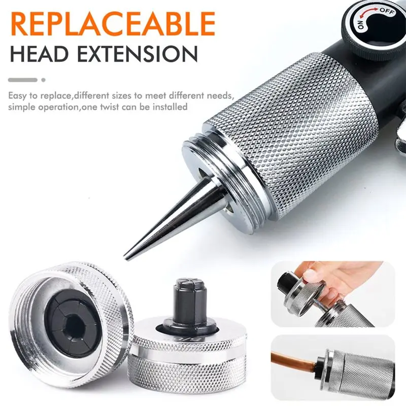 ABYN-Heavy-Duty HVAC koperen pijp stuikgereedschapskop, 45 mm stuikkop, voor hydraulische buisexpander grote expansiekop, 45 mm