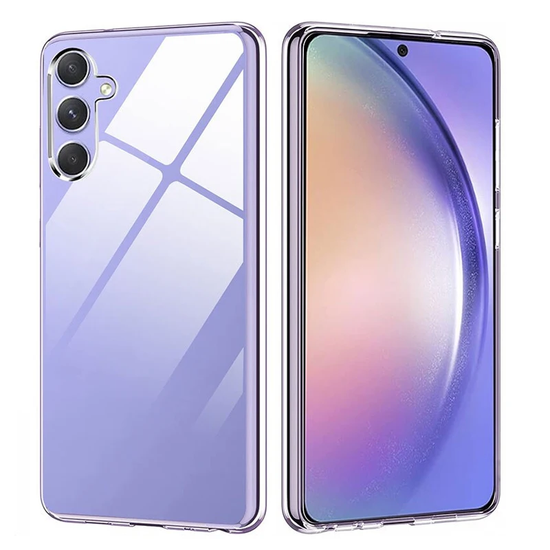 Schlanke, klare Hülle für Samsung Galaxy A54 A34 A14 A24 5G A52 A13 A23 A53 A51 A33 A71 A72 A12 A32 A52S transparente Silikonhülle